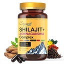 Himalaya-Shilajit- Complex met Ashwagandha, Mace, Goksura, Cinnamon & Piperine, Energy, Vitality & 85+ Trace Minerals, Shilajit voor mannen, Shilajit voor vrouwen, Normale dosis - 150 capsules