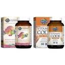 Garden of Life Organics Vitamines for Women 40+ - 60 Tablets, Womens Multi 40+, Vegan Vitamins & Vitamine Code Raw Iron 30ct Capsules