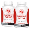 Silver Fern merk Ultimate High Potency Digestief Enzyme Supplement - 2 flessen - 100% Intestinale dekking - Digestieve Comfort - Verbeter voedseltolerantie