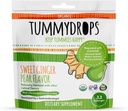 USDA Organic Sweet Ginger Pear Tummydrops, Gluten Free & Vegan. 33 Individually Wrapped Organic Ginger Lozenges in a Resealable Bag.