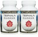Triphala Guggul Herbal Supplement, Ayurveda Kruidensupplementen, Digestieve Gezondheid & Support, Triphala Poeder Capsules, 240 Tel (2 Pack), 25 Jaar Premium Service