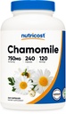 Nutricost kamille 750mg, 240 Vegetarische capsules, 120 porties - Non-GMO, Glutenvrij