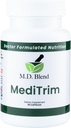 M.D. MediTrim - Expert Formulated Supplement Energy, Satity, & Physique Goals - Smooth System Balance - Green Coffee Bean, Green Tea, Apple Cider Vinegar, Hibiscus - 90 Capsules
