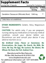 Best Naturals Dandelion Root 520 mg & vitamine K2 (MK7) met D3