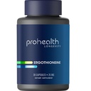 ProHealth Ergothioneine 5X Strength. 25mg Clinical Research Dose. Natuurlijke Amino Acid Mushroom Supplement voor Verbeterde cognitie, Hart Gezondheid. Essential Longevity Vitamine. 25 mg/Serving, 30 porties