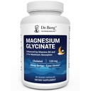 Dr. Berg Maximale sterkte 4-in-1 Gecheld Magnesium Glycineer met schone, krachtige en pure ingrediënten 4X Lab-getest en geverifieerd 