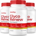 NutraRize (pakket van 3 Glyco vernieuwde pillen, alle natuurlijke bloedondersteuningsformule, maximale sterkte supplement voor onderhoud stabiele niveaus, uw reis naar gezondheid, officiële beoordelingen (180 capsules)