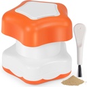 Johnbee Pill Crusher, Pill Grinder Fine Powder Extreem fijn. Opslagruimte. Pillenverbrijzelaars voor ouderen, familie en huisdieren. Siliconen randen. Grind meerdere pillen in een keer - schoonmaken borstel (oranje)