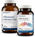 Metagenics Dagelijkse gezamenlijke ondersteuning Duo: SPM Active - 120 Softgels en Inflavonoid IC voor Joint Comfort, Tissue Health & Minor Discomfort - 120 Capsules