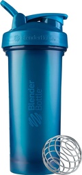 BlenderBattle Classic V2 Shaker Bottle Perfect voor eiwitshakes en pre-workout, 28-ounce, Ocean Blue