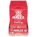 HALLS Throat Soothing (Previously HALLS Breezers) Creamy Strawberry Throat Drops, 12 Bags of 25 Drops (300 Total Drops)