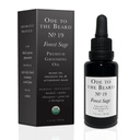 Vegan Mia - USDA Biologische Spruce-Scented Beard Oil for Men, 3-in-1 Premium Grooming Oil with Argan Oil and more - Voor baardgroei en onderhoud, Ode To The Baard Forest Sage Beard Oil, 1 fl oz