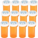 Plastic Medicine Pillenflessen met Child Resistant Caps - Duw omlaag en draai - Prescription Vial, Medicine Container, Pill Cases Dispenser Organizers (12st, 30 Dram)
