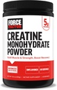Force Factor Creatine Monohydraat Poeder, 5g Micronized Dose ter ondersteuning van spiergroei, sterkte, herstel, cognitieve gezondheid en geheugen, zonder smaak, 60 porties