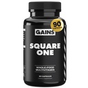 Winsten in Bulk Square 1 Multivitamine en Mineraal Supplement voor vrouwen en mannen, vitamines, spijsverteringsenzymen en organische mineralen voor spiergezondheid, prestaties en immuunondersteuning, 60 capsules