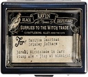 Silver Vintage Pill Box 7 Day Metal Pill Box met Spiegel en 8 Compartments Leuke Travel Pill Organizer voor Purse (Vintage Label)