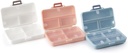 Portable Pill Case,Travel Pill Organizer,Daily Pill Organizer,7 Compartments, Pill Box voor Purse Pocket om vitamines vast te houden, Cod Leverolie,Suplements en Medication-(White+Blue+ Roze)
