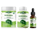 PURA VIDA MORINGA Poeder 8 oz Capsules (120 Aantal) en Moringa Leaf Extract Drops (2 Fl oz)