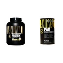 Animal Whey Isolate Whey Protein Powder – Isolate Loaded for Post Workout and Recovery & Pak - Convenient All-in-One Vitamin & Supplement Pack