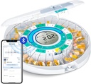 Zoksi upgrade Bluetooth Automatic Pill Dispenser Machine voor ouderen met alarm, Smart Medication Pill Box 28 Dag voor thuisgebruik, Eletronic Medicine Organizer Maandelijks, Getimede Herinnering