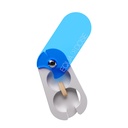 EQUADOSE pil splitter met precisie aluminium bladen, veilig en schoon snijdt kleine en grote tabletten, vitamines en pillen, gemakkelijke tablet Divider voor nauwkeurige medicatie dosering