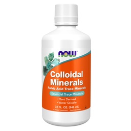NOW Foods Supplementen, Colloïdale Mineralen Liquid, Plant Afgeleide, Essentiële Trace Mineralen, 32-Ounce