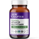 Nieuw hoofdstuk Vrouwen Multivitamine Geavanceerde Formule voor Stress, Bot, Immuun, Schoonheid en Energie Ondersteuning, Hogere niveaus van hele voeding Gefermenteerde essentiële voedingsstoffen voor vrouwen + ijzer + vitamine D3, 72 Tel.