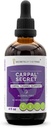 Carpal Secret Alcoholvrije Extract, Tinctuur, Glycerite Bromelaine, Ananas, Kurkuma, Ginkgo, Pepermunt, Thyme, Basil. Carpal Tunnel ondersteuning (4 FL OZ)