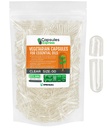XPRS Nutra Maat 00 Lege Vegan Capsules - 500 Tel Clear Veggie Capsules voor essentiële oliën - Lege plantaardige caps - DIY vullen werkt met de meeste olie