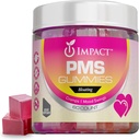 Impact PMS Gummy's 60 Count Multivitamine Vrouwen, Menstrueel Cramp Relief PMS Ondersteuning Supplementen PMS Relief & Natural Hormone Balance