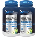 Herbtonics Keto Apple Cider Vinegar Gummies - Digestie & Detox Ondersteuning - Suikervrije BHB Geavanceerde Formule voor Keto Ondersteuning - Raw ACV met de moeder - 120 Vegan ACV Gummies