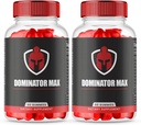 (2 Pack) Dominator Max Gummies Geavanceerde Formule voor Max Performance, Alle Natuurlijke Extra Strength Supplement, Dominator Max Gummies voor Spiergroei en Algemene Gezondheidsondersteuning (120 Gummies)