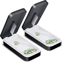 ONE PIX Pill Cutter 2 Pack, Pill Splitter met Roestvrij stalen Blade, Pill Cutter Splitter voor kleine en kleine pillen met V-Shaped ontwerp, Pill Cutters voor kleine of grote pillen Professional (Zwart 01)