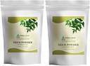 KRUIDENHILLEN Neem Bladpoeder Verse bladeren Pure Neem Supplement Pack van 2 Combo
