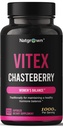 Natgrown Vitex Chasteberry Supplement voor vrouwen 1000 mg - Ondersteunt Hormone Balance & Fertility - Agnus Castus Chaste Tree Vitex Berry Fruit Extract Capsules - 120 Ct