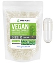 XPRS Nutra Maat 0 Lege capsules - 100 Clear Count Lege Vegan Capsules - Vegetarische pil - DIY plantaardige capsule vullen - Veggie pillen voor Do-It-Yourself Supplementen