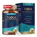 Totaria TUCCA Supplement 1200mg (Taurouroso deoxycholzuur), 120 Capsules, Ultra Strength TUCCA Bile Salts Leversupplementen, Pure Tudca voor lever en galblaas Reparatie, Gut Health