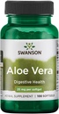 Swanson Aloë Vera 25 Milligrammen 100 Sgels