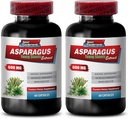 asperges jonge scheuten capsules - ASPRAGUS 600 MG - YONG SHOOTS EXTRACT - asperges wortel extract - antioxidant formule capsules, asperges extract capsules organische, water pillen - 2 Bot 120 Capsules