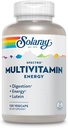 SOLARAY Spectro Energy Multivitamine voor vrouwen en mannen - Cellular Energy, Digestion, Eye Health and Immune Support - w/Vitamine A, Vitamine B Complex, CoQ10, ijzer, enzymen, Luteïne - 30 Serv, 120 VegCaps