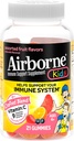 Airborne vitamine C 500mg (per portie) Kinderen Assorted Fruit Smaak Gummies (21 Tel in een fles), Glutenvrije Immune Ondersteuning Supplement met Vitaminen A C E, Selenium, Echinacea & Gember