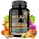 Shilajit Supplement met Sea Moss, Ashwagandha, Tongkat Ali - Shilajit Pure Himalaya Biologische Fulvinezuur Capsules - 90 Tellen