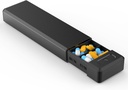 HEIYING pil Organisator met aluminium Shell voor een week capaciteit, draagbare 7 afdelingen pil Box container te houden vitamine, geneeskunde, supplementen