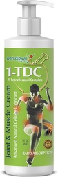 1tdc Joint & Muscle Relief Cream - Gebruik op rug, knie, nek, schouder, hiep - kalmeert Stiff gewrichten, spieren en verwondingen in 5-10 minuten - Relaxer - 16 oz
