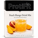 PROTIFIT - High Protein Fruit Flavored Powder Drink Mix, 15g Proteïne, Lage Calorie, Suikervrij, Ideaal eiwit Compatibel, 7 Serves Per Box (Perzik Mango)