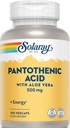 Solaray Pantothenic Acid 500mg -100 Caps