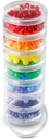 7 dagen Medicine pil Organisator - Stapelbare pil Box - past kleine tabletten en vitamine supplementen - Houd uw dagelijkse en wekelijkse geneeskunde georganiseerd op een plaats - groot - helder