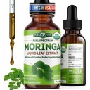 PURA VIDA MORINGA Leaf Extract Liquid Drops - USDA Organic Certified - Highly Purified, Bio available & Faster Absorptie than Moringa Powder or Capsules - Single Origin Moringa Oleifera Leaves Extract