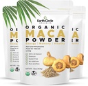 Earth Circle Organics Yellow Maca Root Powder, Natural Superfood, helpt met energie, gewicht, en vrouwen vruchtbaarheid - Vegan - 1 pond (pakket van 3)
