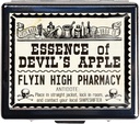 7 Days Chromed Shiny Silver Pill Organizer met Spiegel Binnen Heeft 8 Aparte Compartments Rechthoek 7 Days Pill Box Pill Case (Essence of Devil's Apple)